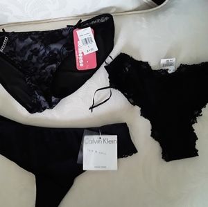 NWT 3 Pairs of Black Underwear/Panties